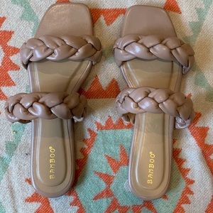 Brand new braided sandals